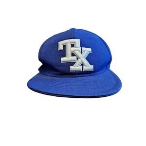 Pit Bull Hat Mens Medium Embroidered TX Logo‎ Blue